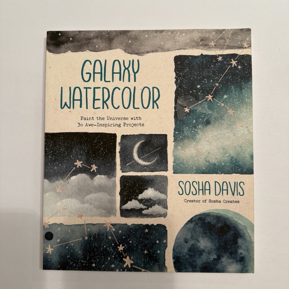 Galaxy Watercolor Sosha Davis Paint the Universe 30 Projects Art Book Paperback